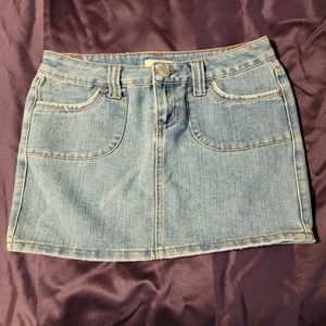 SO denim mini skirt size 3